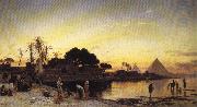 Hermann David Solomon Corrodi On the Nile France oil painting artist